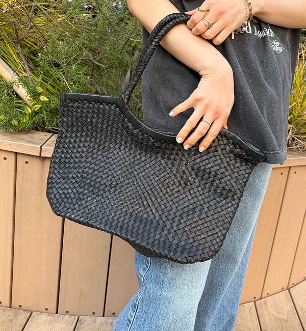 Rouge vif「【The Bagmati/ザ バグマティ】レザーメッシュミニトート」|トートバッグ|