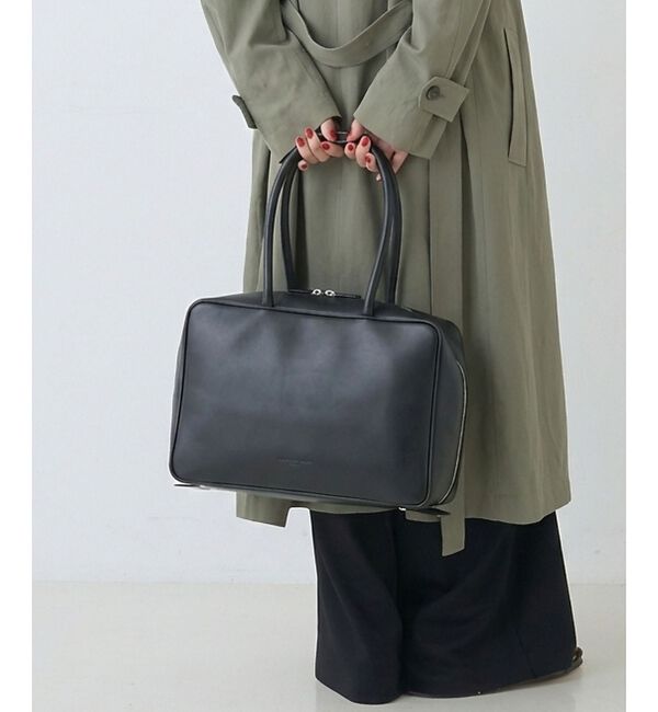 Rouge vif「【The Bagmati/ザ バグマティ】スクエアボストントートバッグ」|トートバッグ|ブラック