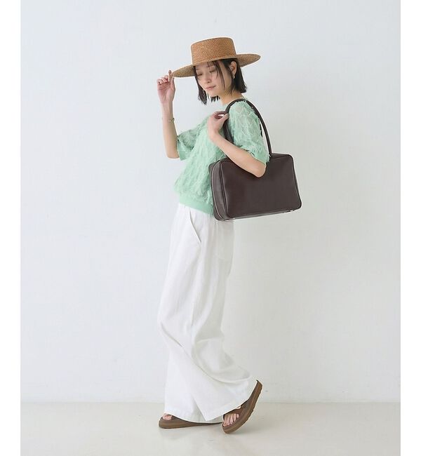 Rouge vif「【The Bagmati/ザ バグマティ】スクエアボストントートバッグ」|トートバッグ|