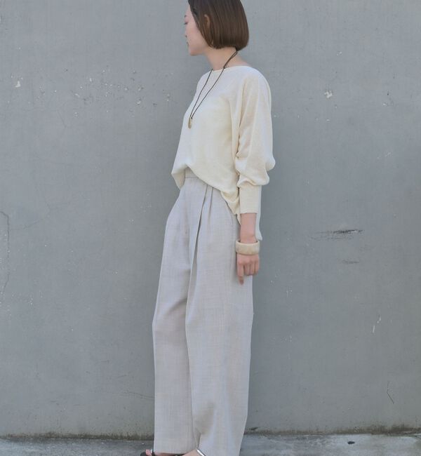 qualite「【大人気アイテムが進化して新登場！】camifine ニットプルオーバー」|Tシャツ・カットソー|