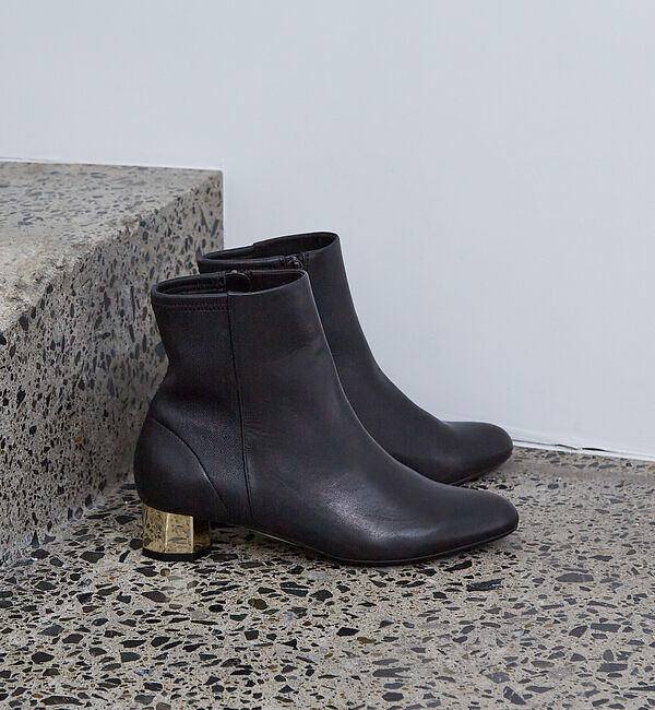 AU BANNISTER「【スノーソール】バックストレッチショートブーツ」|ショートブーツ|