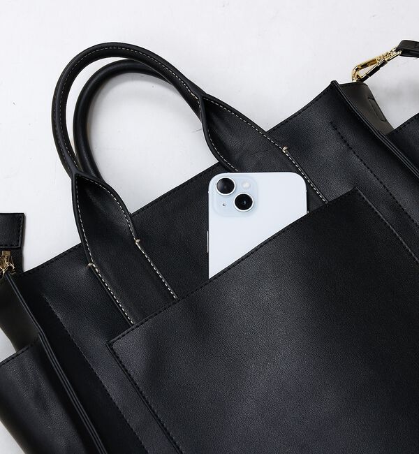 LOWELL things「Ordi/ダブルポケット2WAYトートL」|トートバッグ|