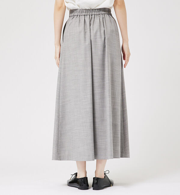 abahouse mavie「【セットアップ対応】メランジ調セミフレアースカート/リネンライクスカート」|スカート|