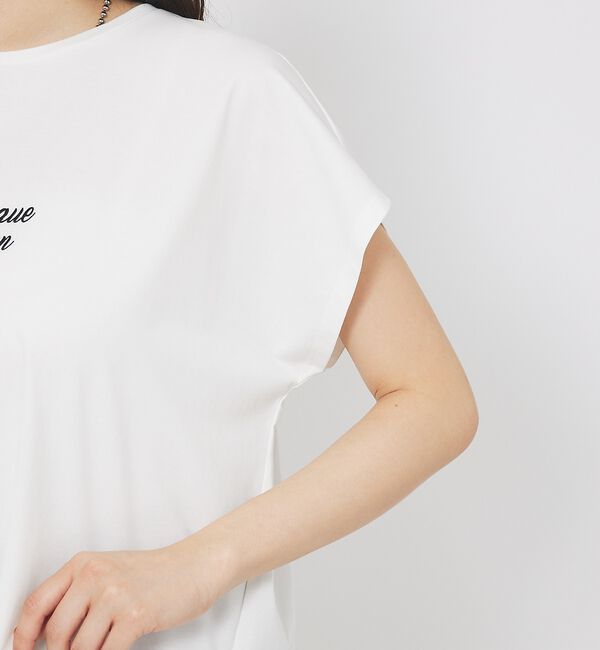 abahouse mavie「刺繍ロゴTシャツ」|Tシャツ・カットソー|