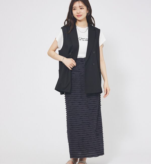 abahouse mavie「フリルティアードスカート」|スカート|