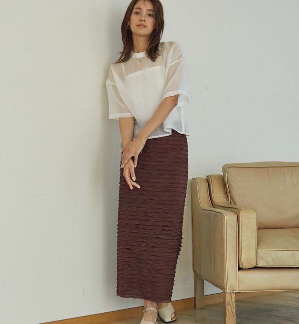 abahouse mavie「フリルティアードスカート」|スカート|