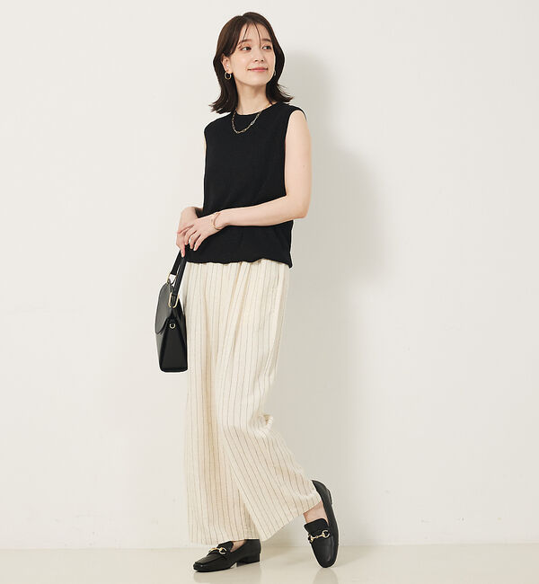 abahouse mavie「ウォッシャブルラメノースリプルオーバー」|ニット・セーター|