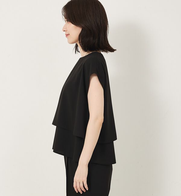 abahouse mavie「【エニデイカセット・サマー】ジョーゼットタックフレアーブラウス」|シャツ・ブラウス|