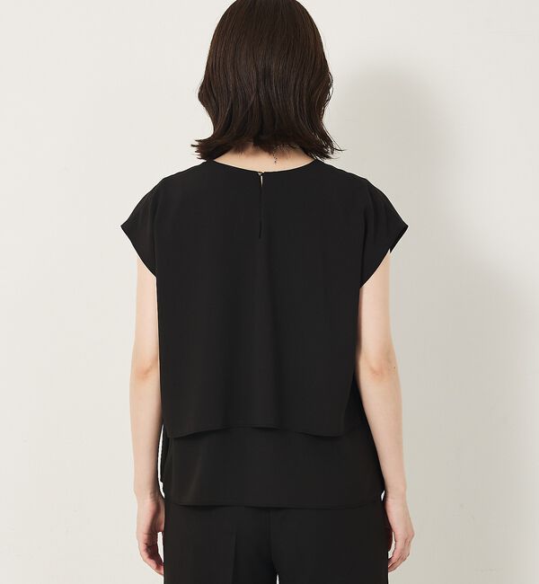 abahouse mavie「【エニデイカセット・サマー】ジョーゼットタックフレアーブラウス」|シャツ・ブラウス|