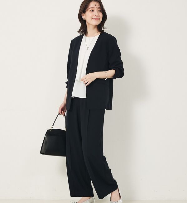 abahouse mavie「【エニデイカセット・サマー】ジョーゼットストレートパンツ」|その他|