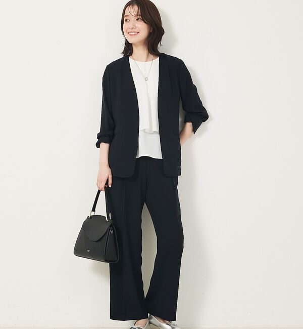 abahouse mavie「【エニデイカセット・サマー】ジョーゼットストレートパンツ」|その他|