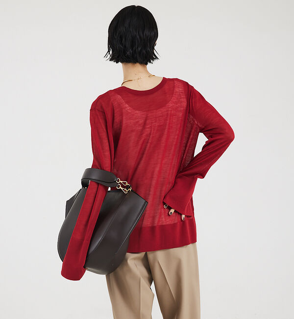 The Store by C' 「【COCUCA】2WAYシアーニットプルオーバー」|ニット・セーター|