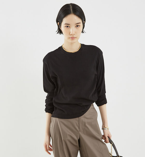 The Store by C' 「【Citizens of humanity】SABINE CROPPED L/S」|Tシャツ・カットソー|ブラック