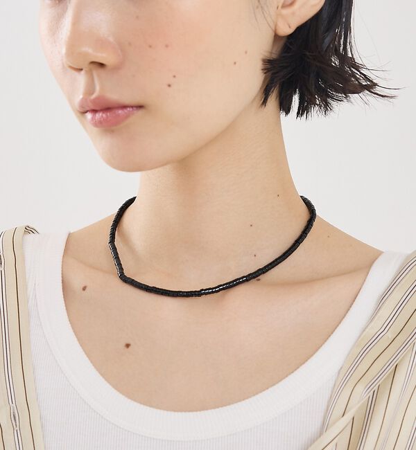 The Store by C' 「【SCHO】SERENA ONYX NECKLACE／オニキスネックレス」|ネックレス|ブラック