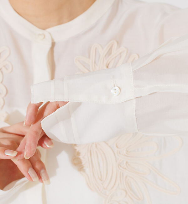 NOMINE「【WEB限定商品】シフォン刺繍ブラウス」|シャツ・ブラウス|