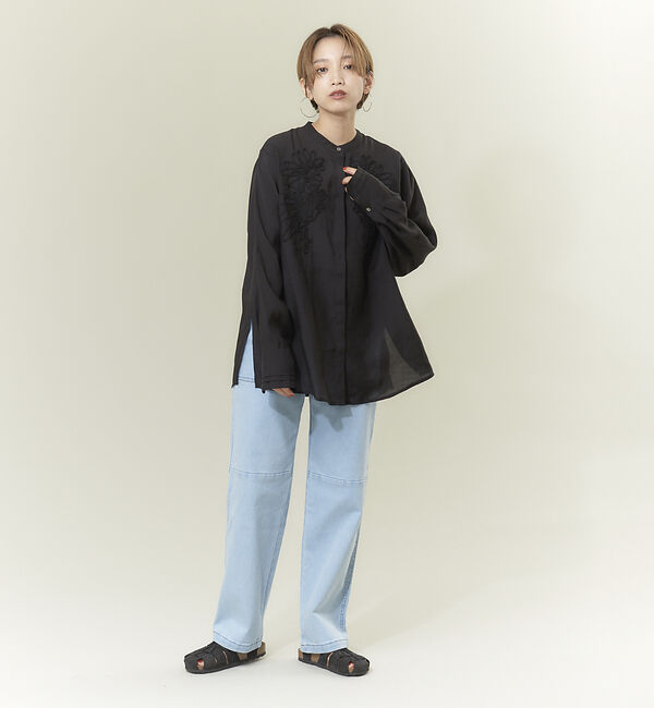 NOMINE「【WEB限定商品】シフォン刺繍ブラウス」|シャツ・ブラウス|