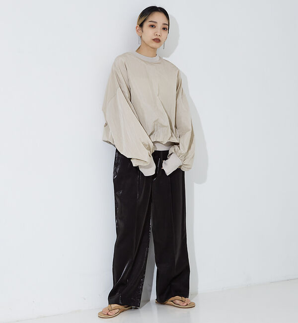 NOMINE「袖ボリューム シャツプルオーバー」|シャツ・ブラウス|