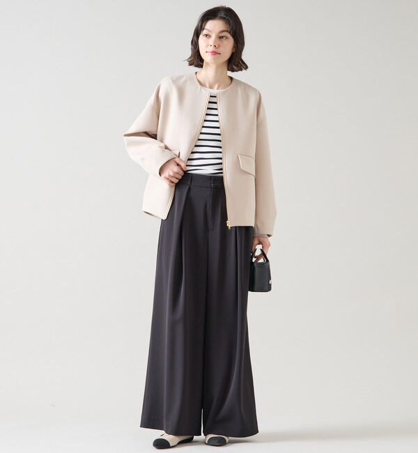 TIARA「ZIPオーバーシルエットブルゾン」|ブルゾン・スタジャン|