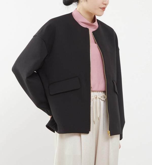 TIARA「ZIPオーバーシルエットブルゾン」|ブルゾン・スタジャン|