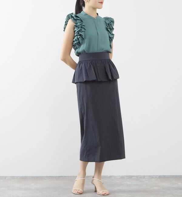 TIARA「サイドフリルブラウス（セットアップ可）」|シャツ・ブラウス|