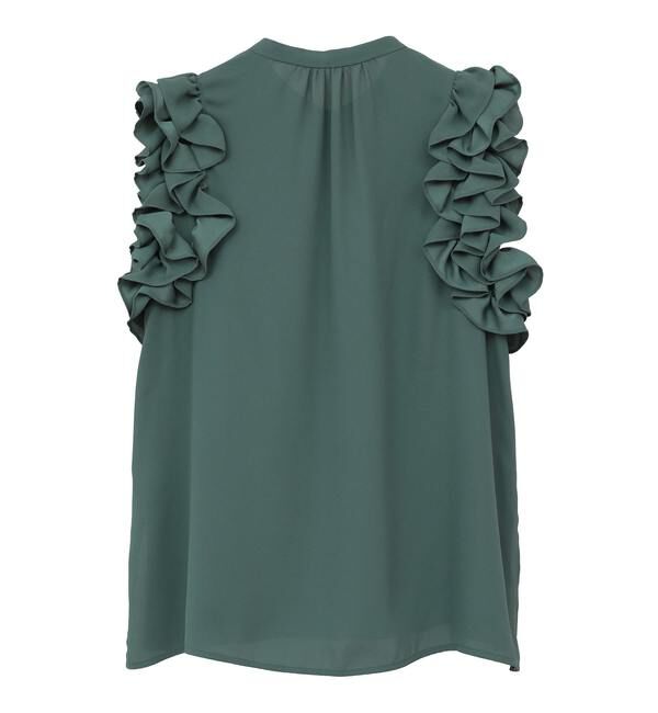 TIARA「サイドフリルブラウス（セットアップ可）」|シャツ・ブラウス|