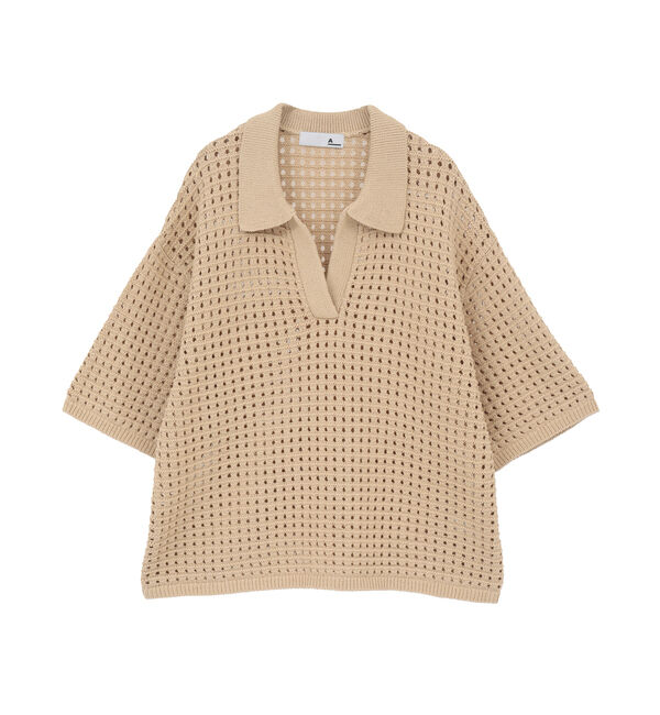 SOFFITTO「【A_/エース】スキッパープルオーバーニット」|ニット・セーター|