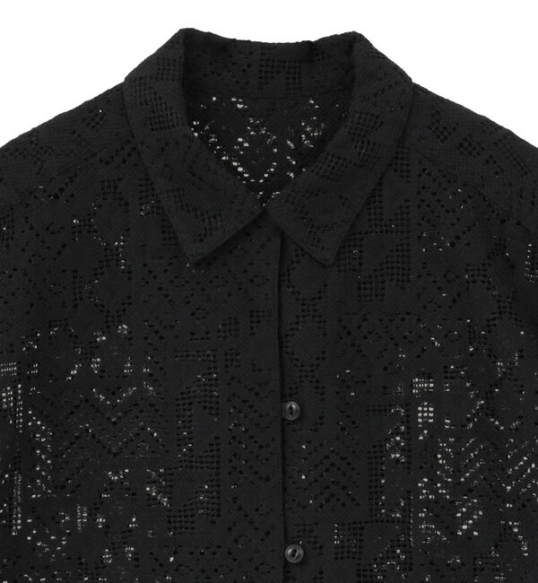 SOFFITTO「【A_/エース】オープンカラーレースシャツ」|シャツ・ブラウス|