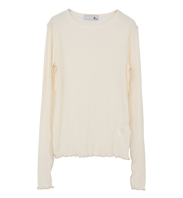 SOFFITTO「【A_/エース】シアーリブソフトテレコプルオーバー」|Tシャツ・カットソー|