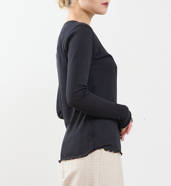 SOFFITTO「【A_/エース】シアーリブソフトテレコプルオーバー」|Tシャツ・カットソー|