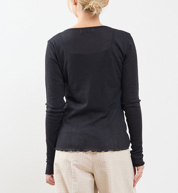 SOFFITTO「【A_/エース】シアーリブソフトテレコプルオーバー」|Tシャツ・カットソー|