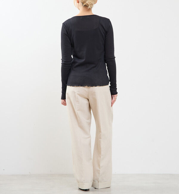 SOFFITTO「【A_/エース】シアーリブソフトテレコプルオーバー」|Tシャツ・カットソー|