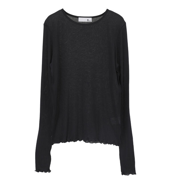 SOFFITTO「【A_/エース】シアーリブソフトテレコプルオーバー」|Tシャツ・カットソー|