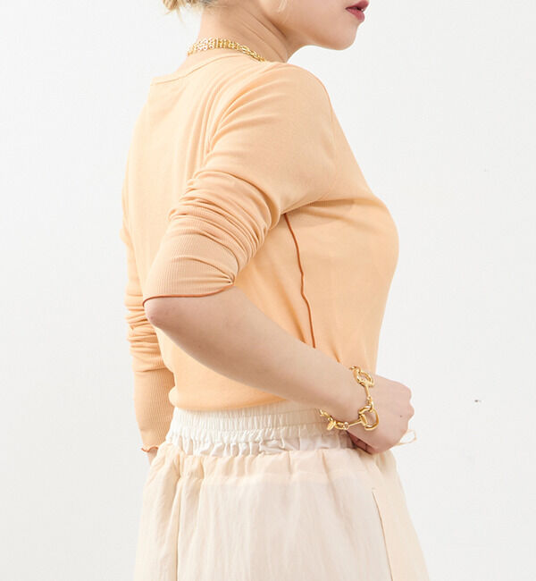 SOFFITTO「【A_/エース】シアーリブソフトテレコプルオーバー」|Tシャツ・カットソー|