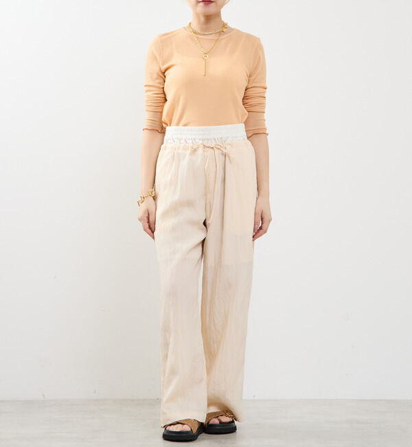 SOFFITTO「【A_/エース】シアーリブソフトテレコプルオーバー」|Tシャツ・カットソー|