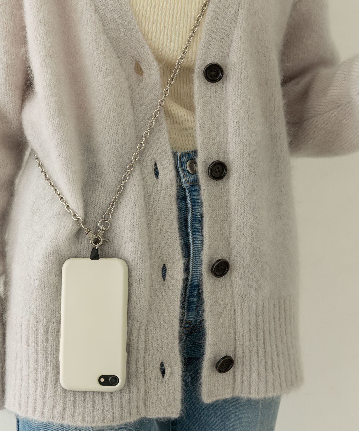 RODE SKO「『別注』BEAURE&times;RODESKO　レザーコンビモバイルストラップ」|モバイルケース|