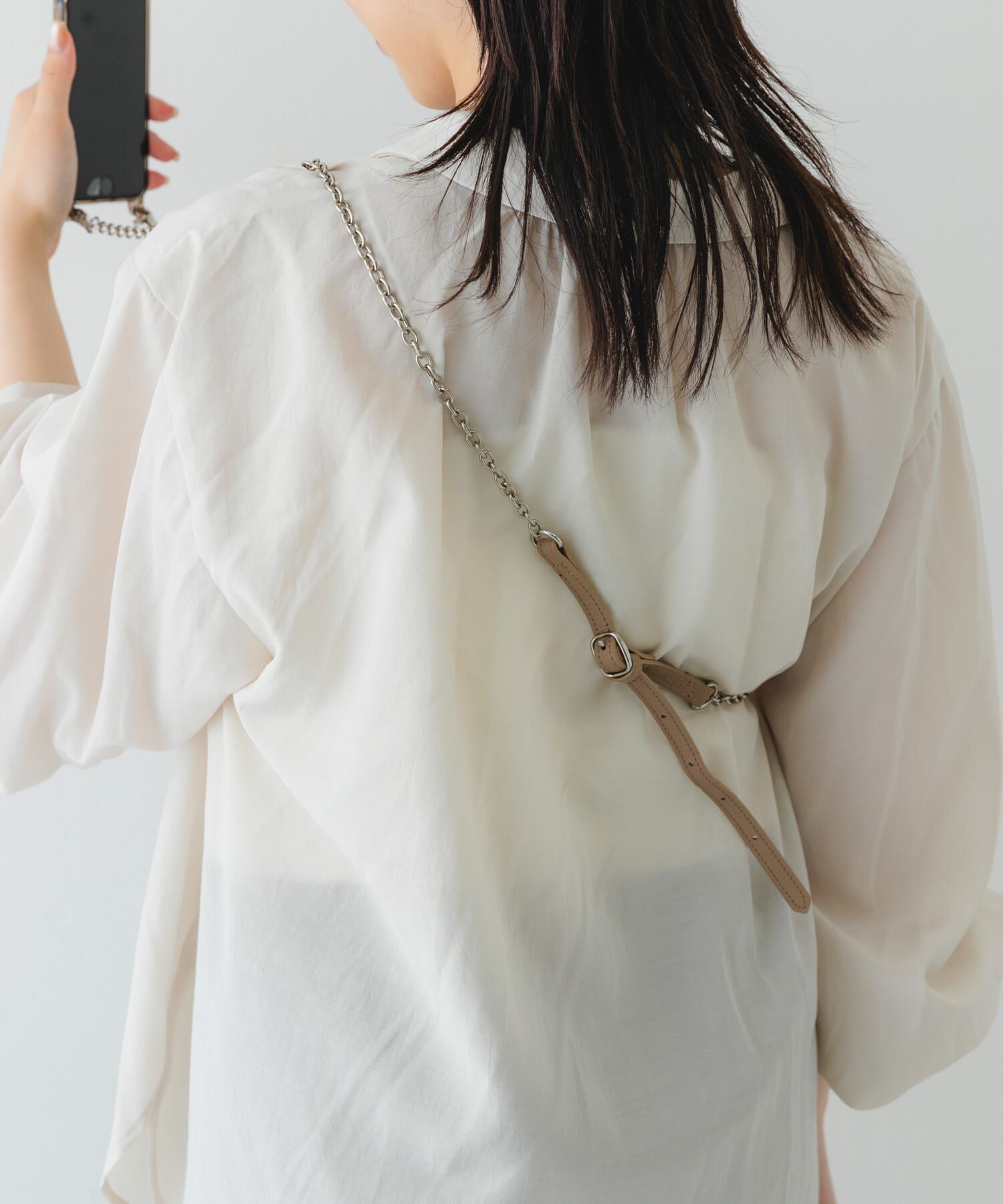 RODE SKO「『別注』BEAURE&times;RODESKO　レザーコンビモバイルストラップ」|モバイルケース|