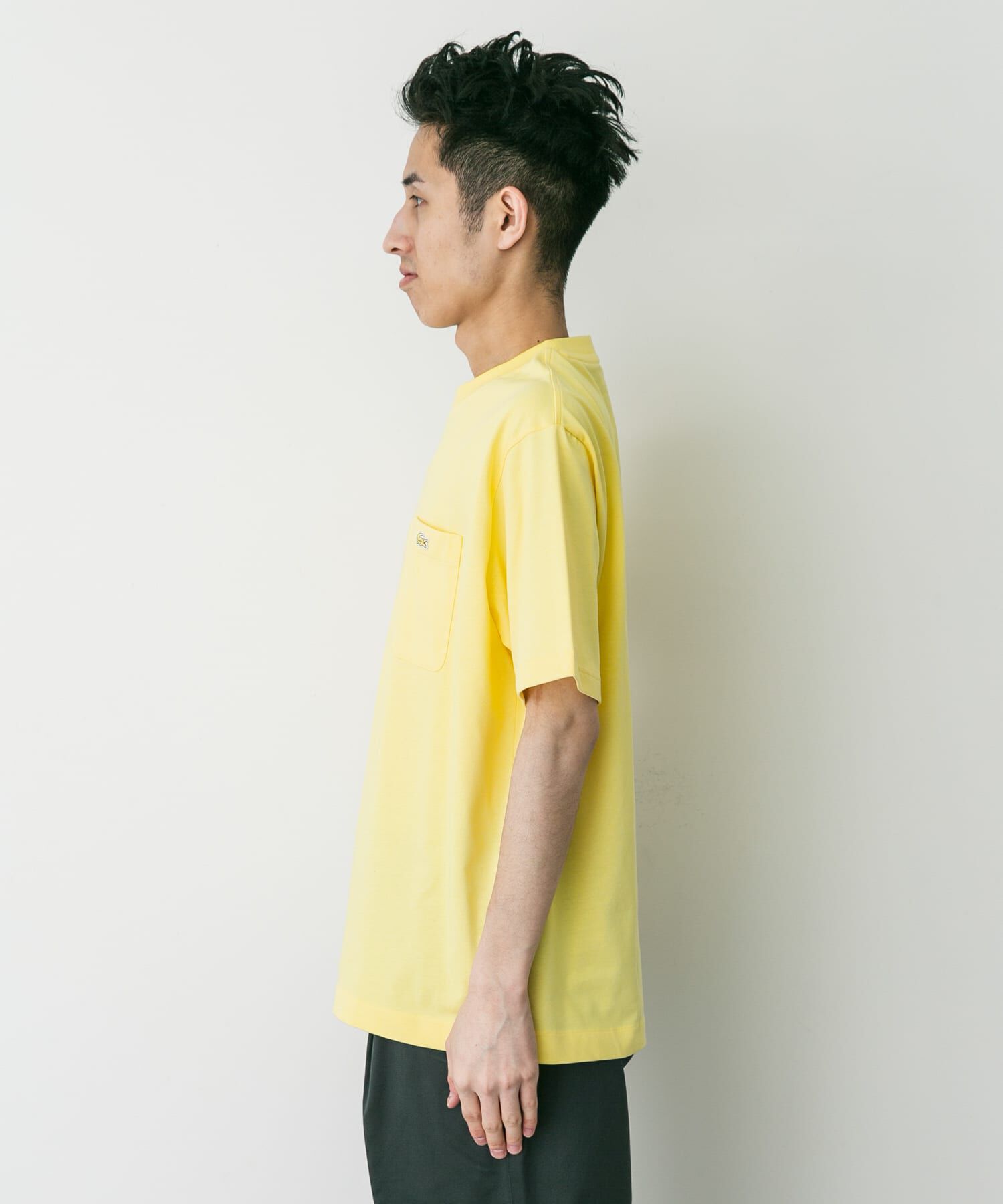 URBAN RESEARCH DOORS「LACOSTE　アウトラインクロックポケットTシャツ」|Tシャツ・カットソー|