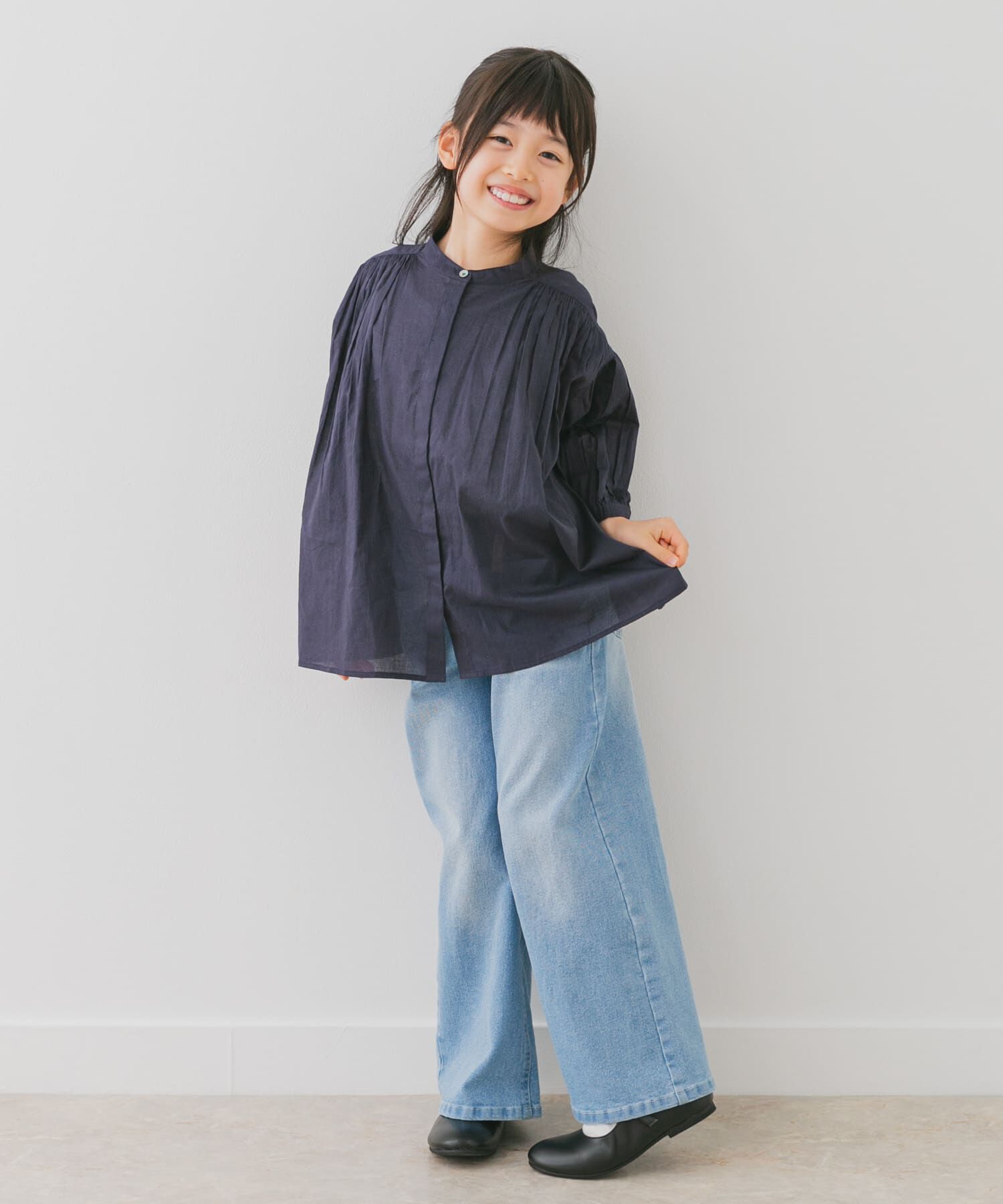 URBAN RESEARCH DOORS「『親子リンク』コットンボイルギャザーブラウス(KIDS)」|その他|