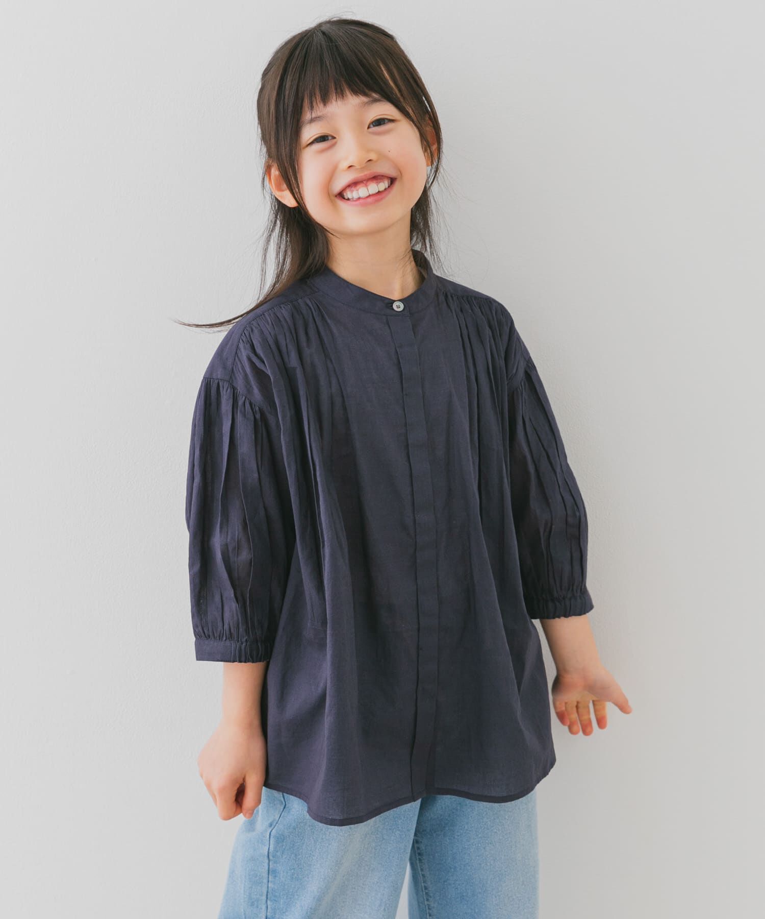 URBAN RESEARCH DOORS「『親子リンク』コットンボイルギャザーブラウス(KIDS)」|その他|