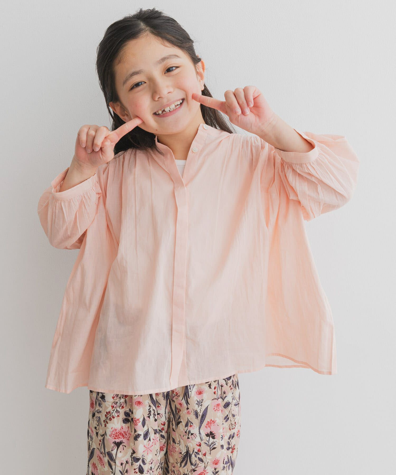 URBAN RESEARCH DOORS「『親子リンク』コットンボイルギャザーブラウス(KIDS)」|その他|