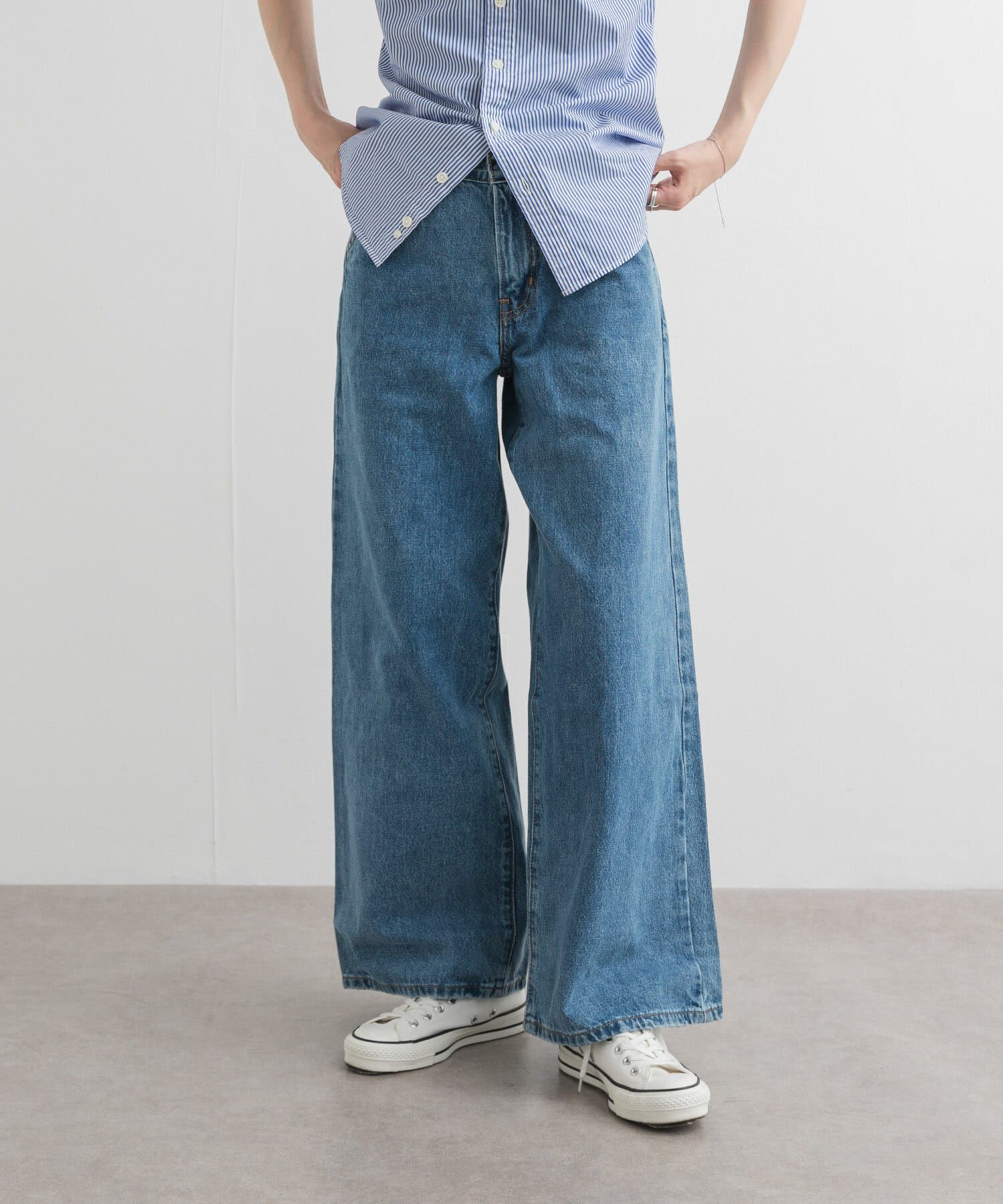 URBAN RESEARCH DOORS「Levi&rsquo;s　94 BAGGY WIDE LEG」|デニム|ライトブルー