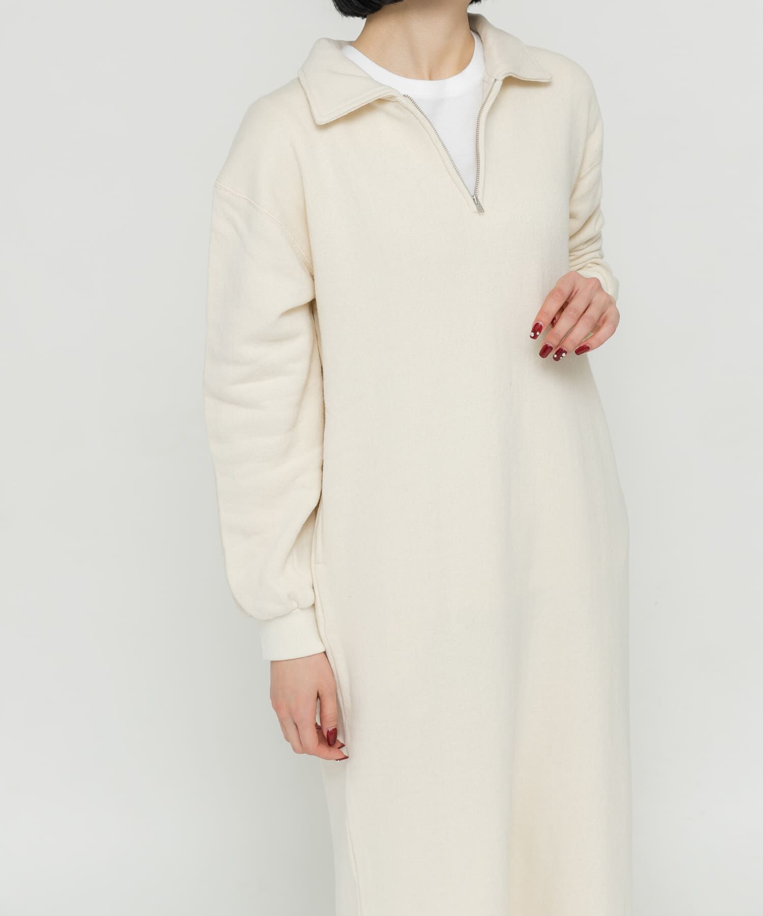 URBAN RESEARCH DOORS「『別注』Sports Wear&times;DOORS　ハーフジップ長袖ワンピース」|ワンピース|