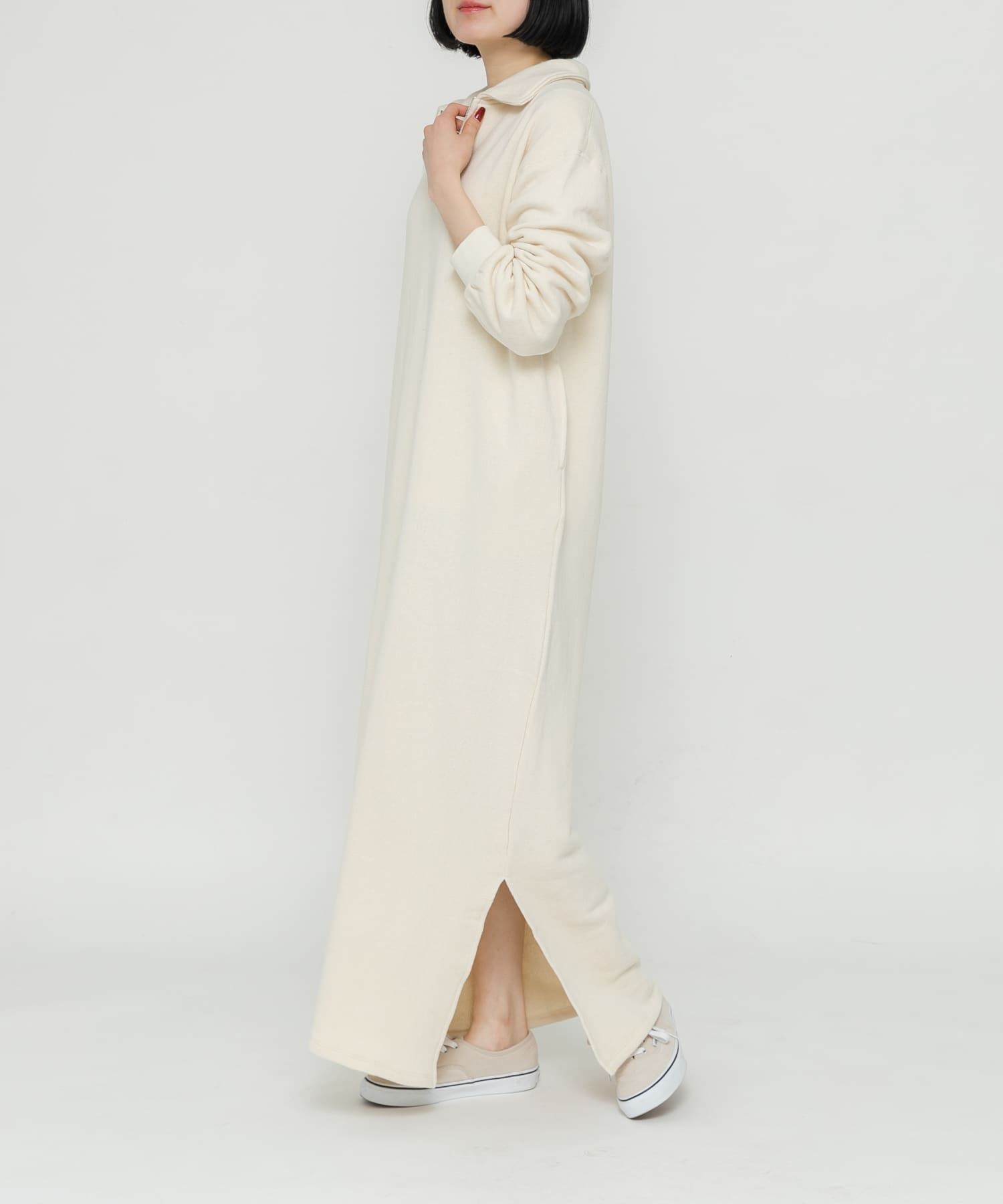 URBAN RESEARCH DOORS「『別注』Sports Wear&times;DOORS　ハーフジップ長袖ワンピース」|ワンピース|