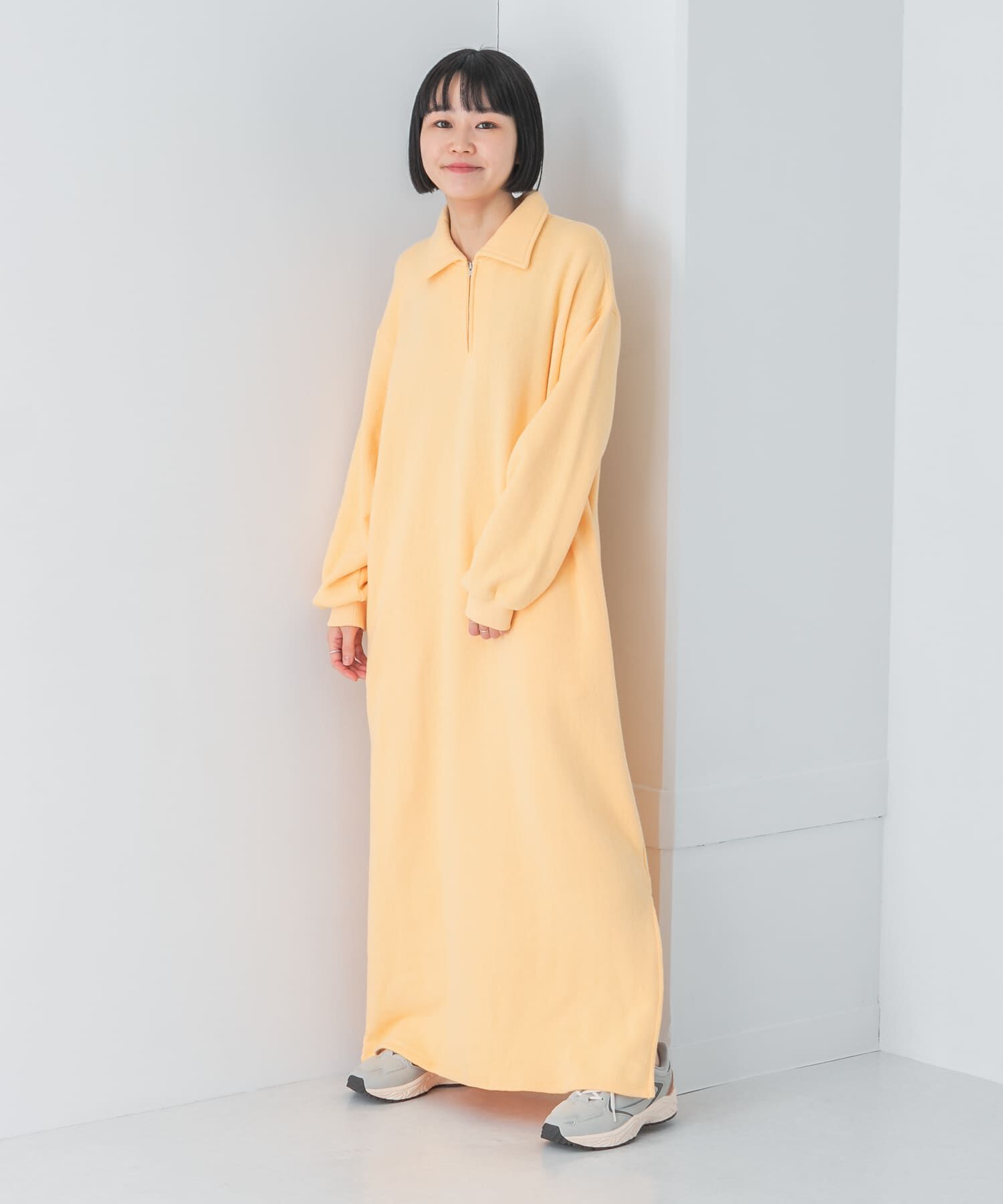 URBAN RESEARCH DOORS「『別注』Sports Wear&times;DOORS　ハーフジップ長袖ワンピース」|ワンピース|