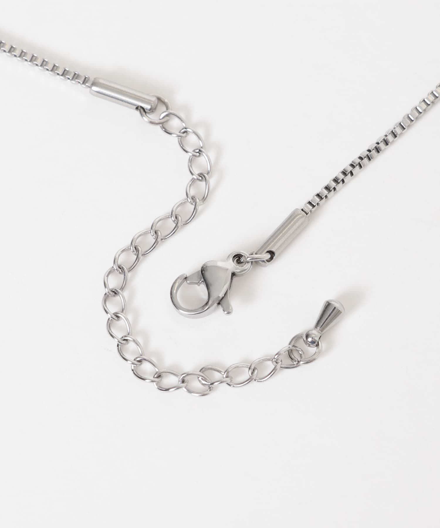 SMELLY「ステンレスコンビトップスクエアネックレス」|ネックレス|