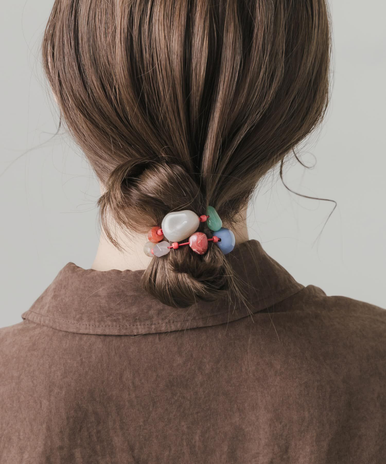 SMELLY「カラフルモチーフヘアポニー」|ヘアゴム・シュシュ|レッド系その他