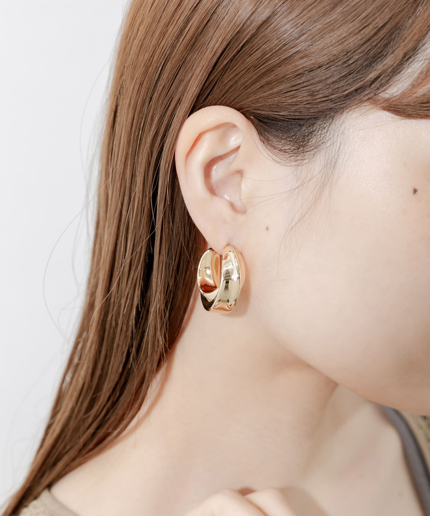 SMELLY「ソリッドフープピアス」|ピアス|