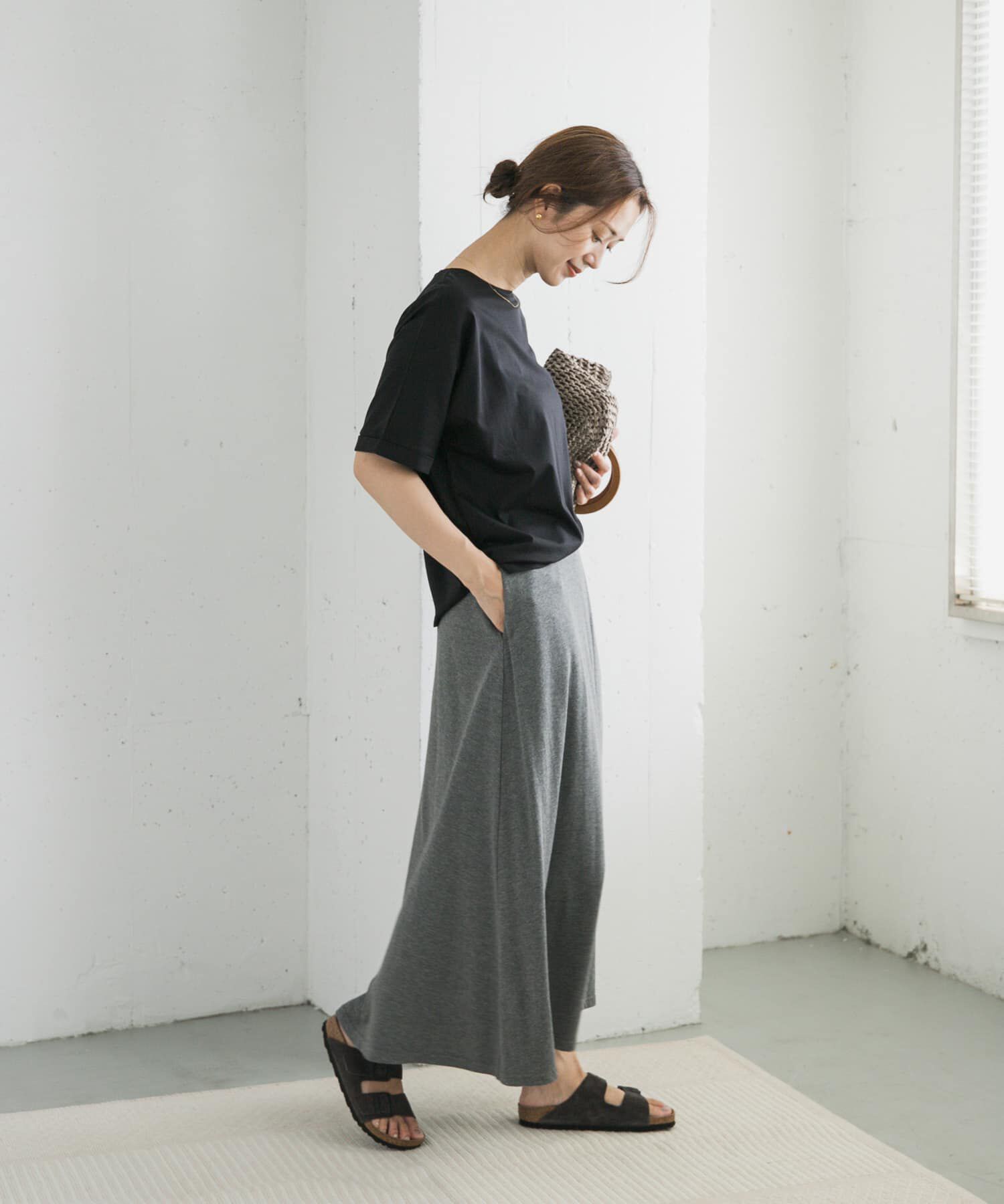 URBAN RESEARCH DOORS「『UVｶｯﾄ/接触冷感 /ﾏｼﾝｳｫｯｼｬﾌﾞﾙ』ｼﾙｷｰｺｯﾄﾝﾛｰﾙ  」|Tシャツ・カットソー|