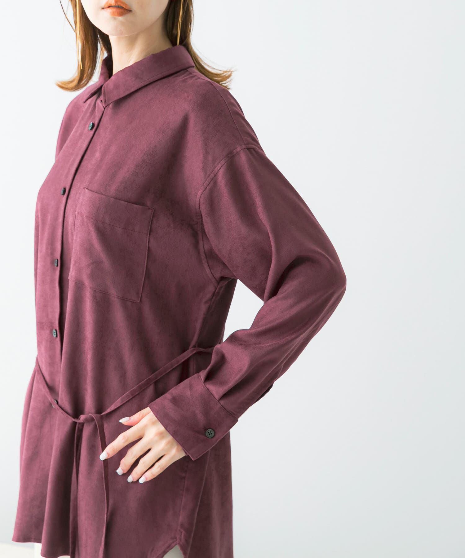 URBAN RESEARCH ROSSO「ピーチタッチデザインシャツ」|シャツ・ブラウス|