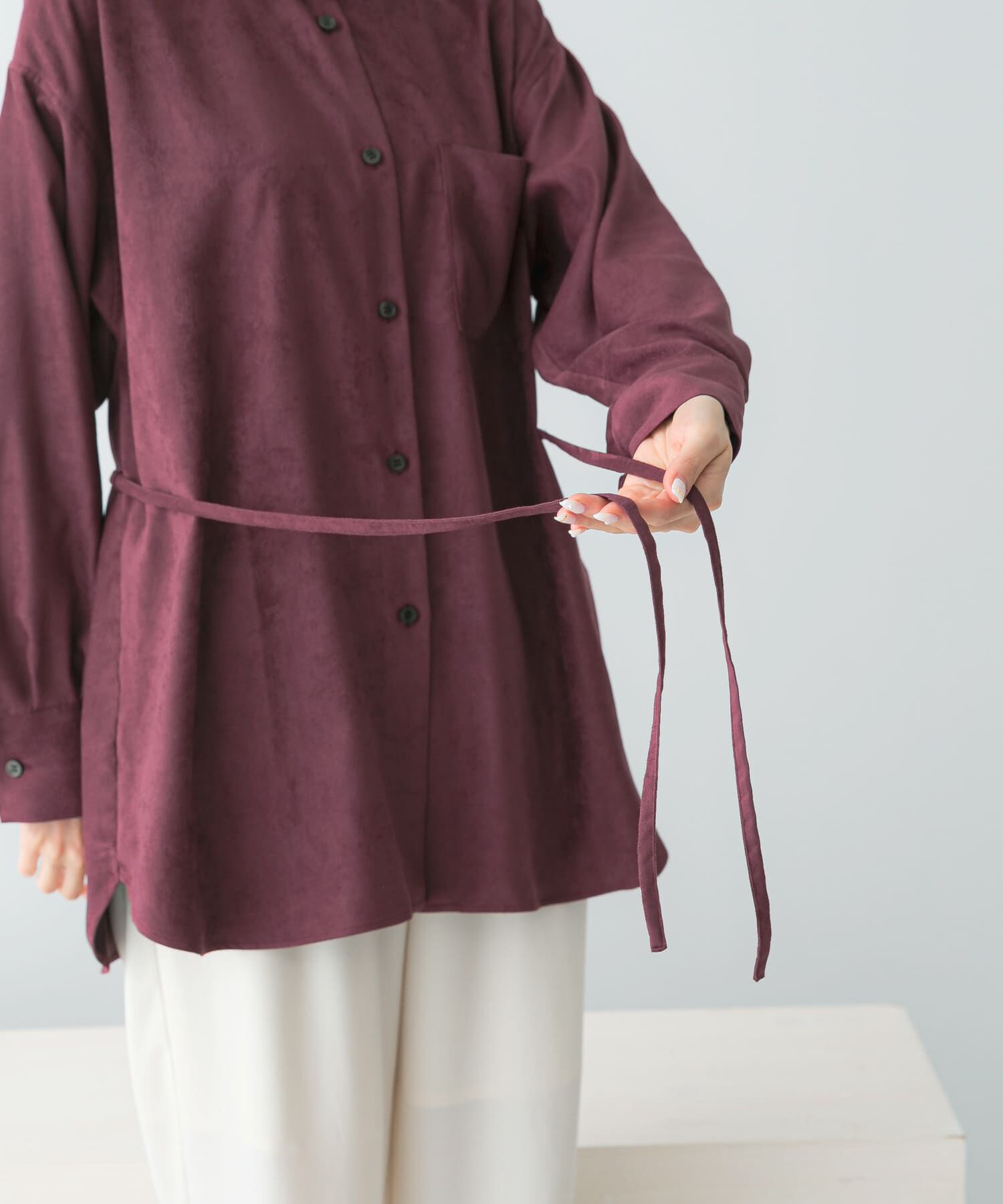 URBAN RESEARCH ROSSO「ピーチタッチデザインシャツ」|シャツ・ブラウス|